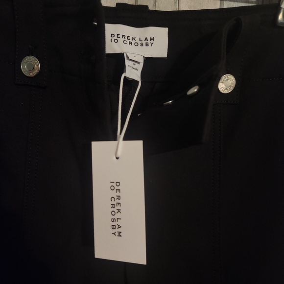 Derek Lam 10 Crosby Crop Pants  Size 6 Black - Picture 4 of 10